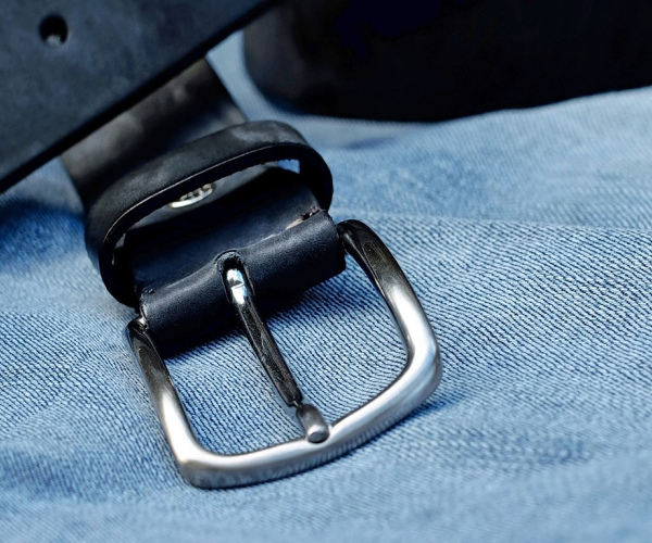 Engraved Leather Keychain